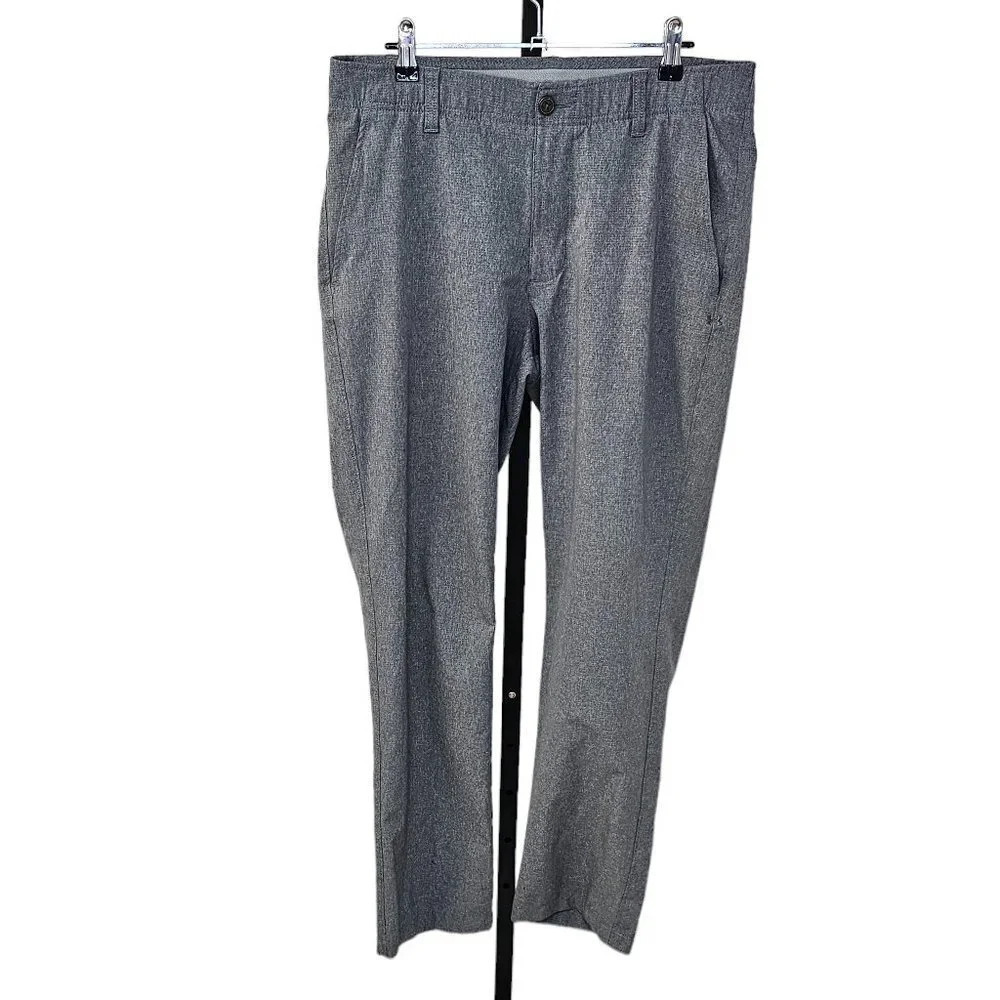 Under Armour Mens Matchplay Golf Pants Gray Lightweight  Size 34